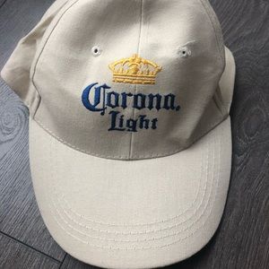 Tan Corona Light baseball cap